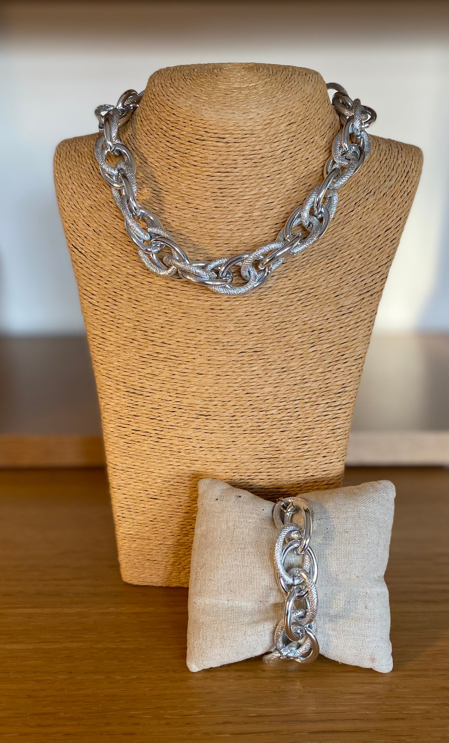 Chunky Silver Chain Necklace