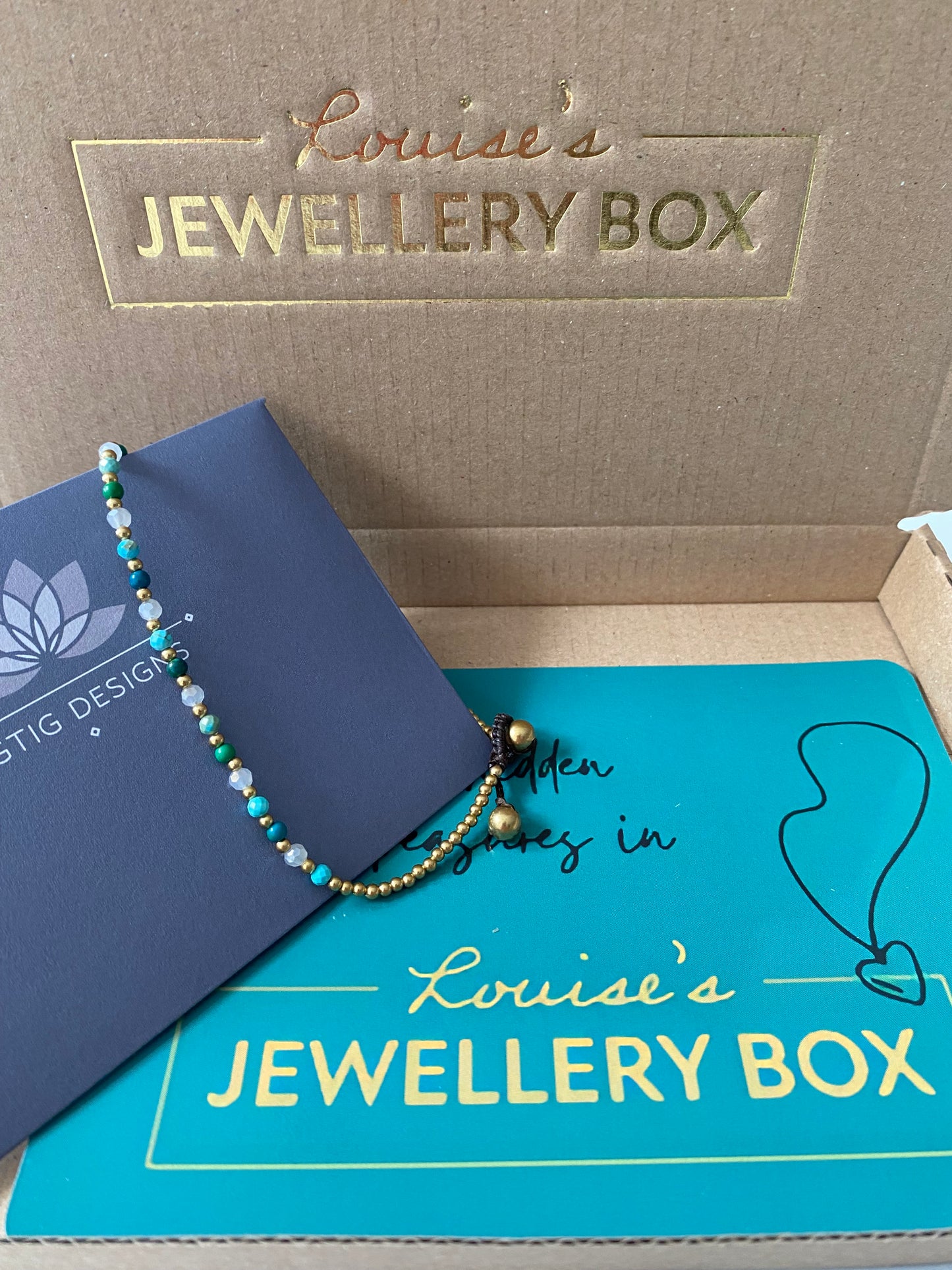 Turquoise Crystal Healing Anklet for Luck