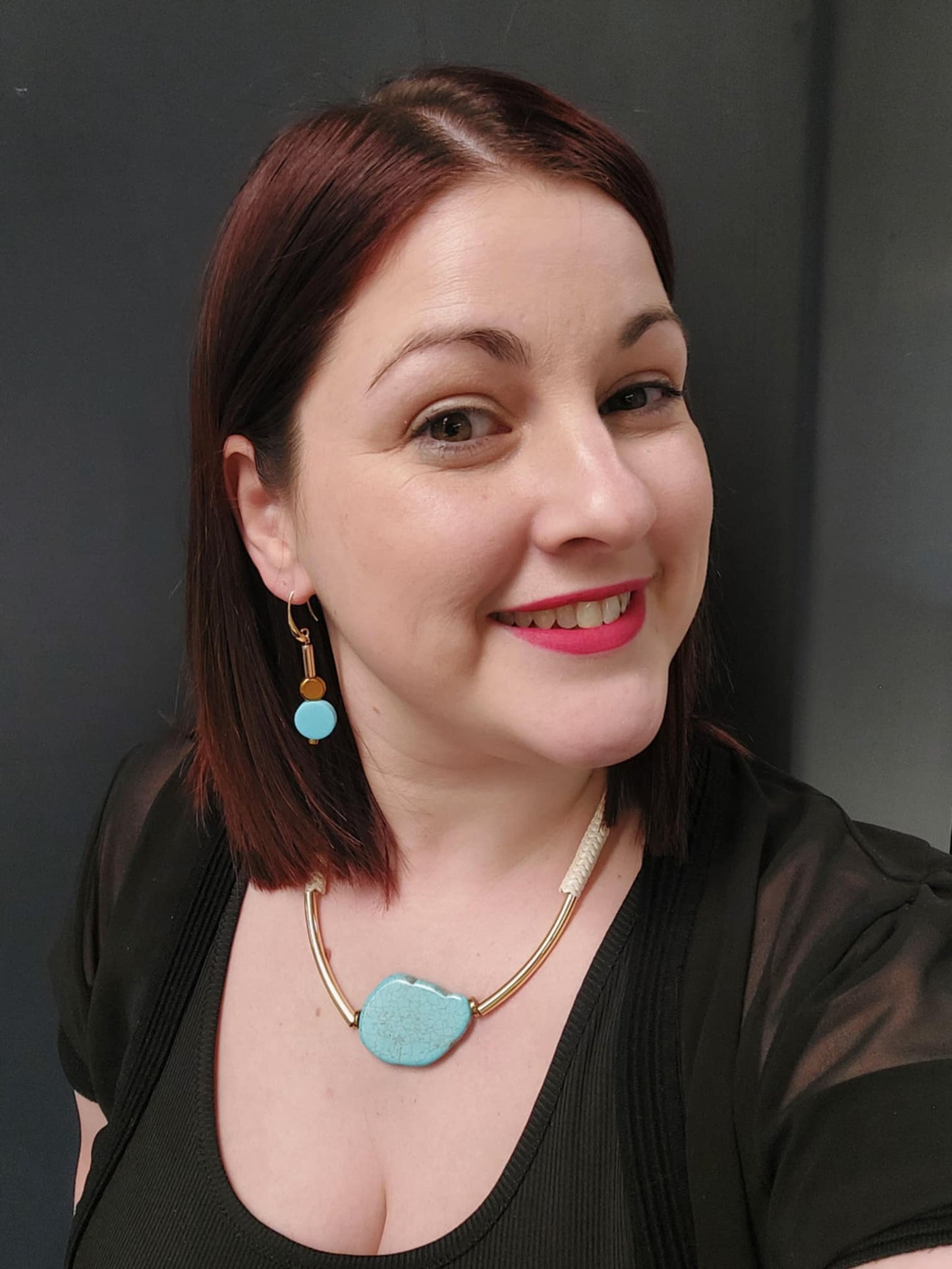 Gist Jewellery Turquoise and Gold Earrings