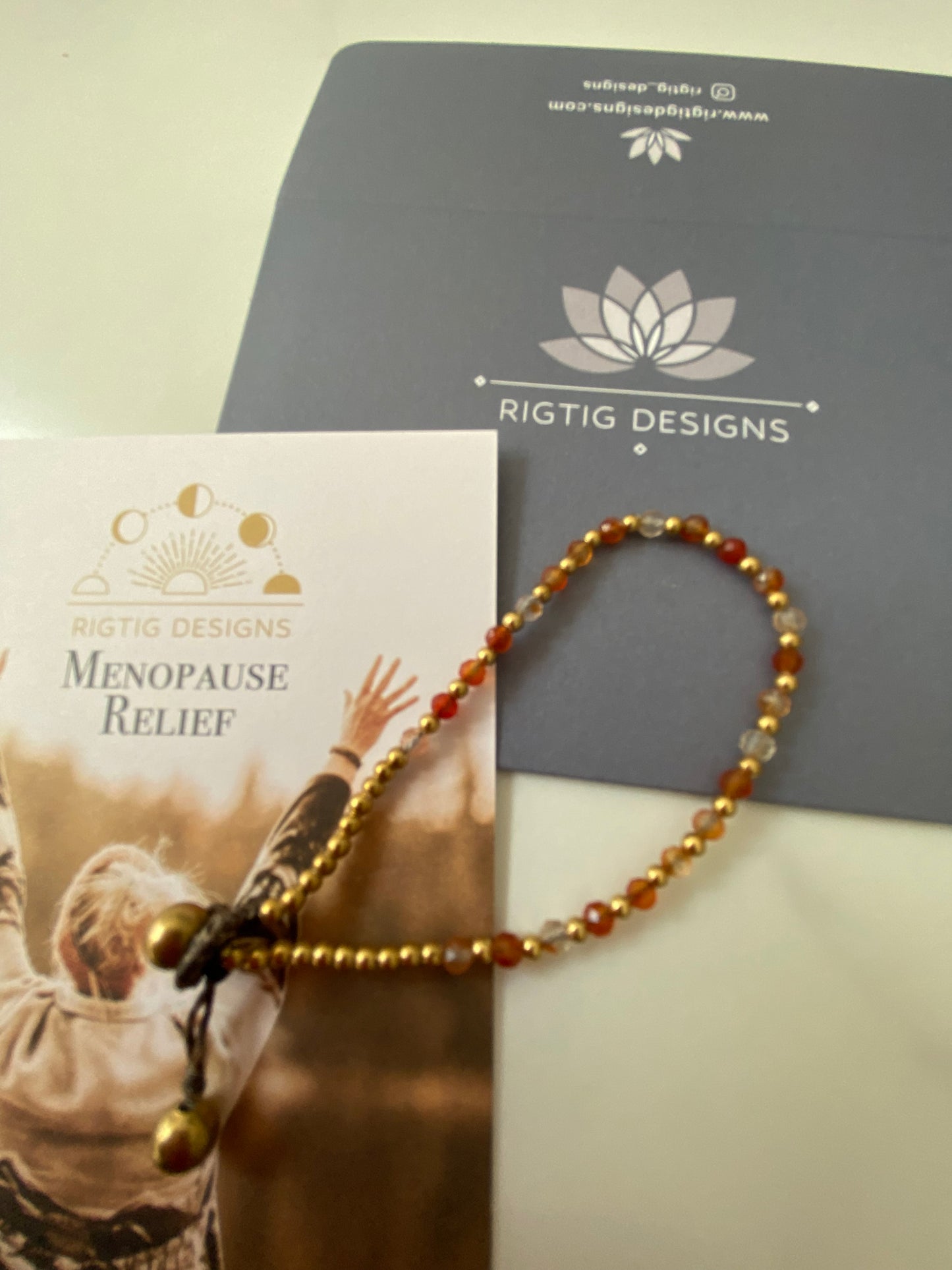 Carnelian Menopause Relief Crystal Healing Bracelet for Exhaustion