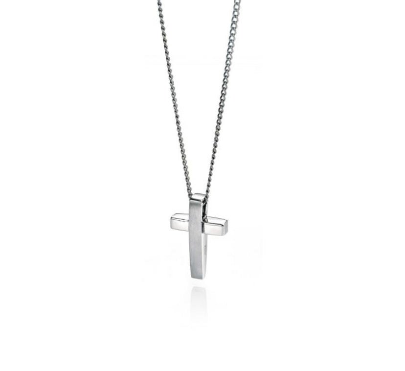 Fred Bennett Two Tone Cross Pendant - ONE LEFT!