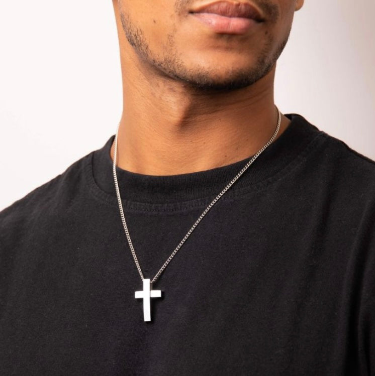 Fred Bennett Two Tone Cross Pendant - ONE LEFT!