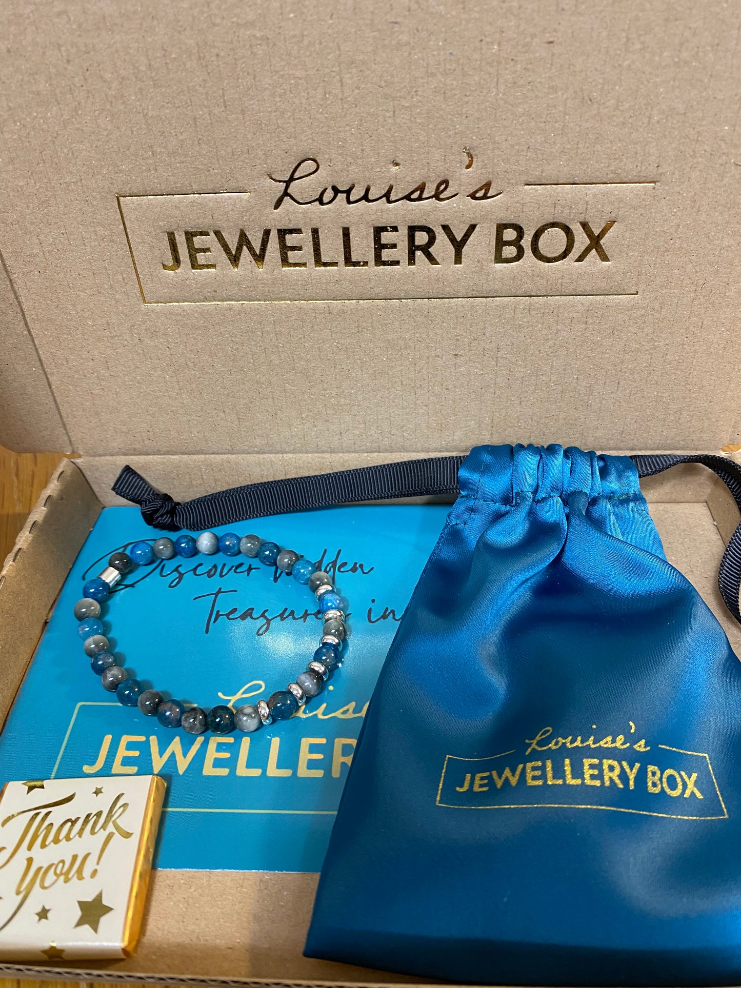 Hawks Eye Teal Stone Bracelet with Silver Plating