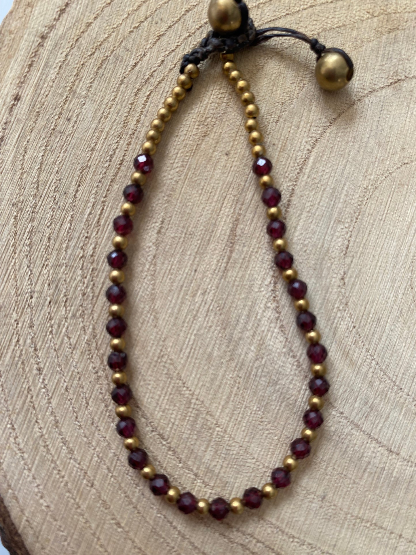 Garnet Menopause Relief Crystal Healing Bracelet for Gut Health