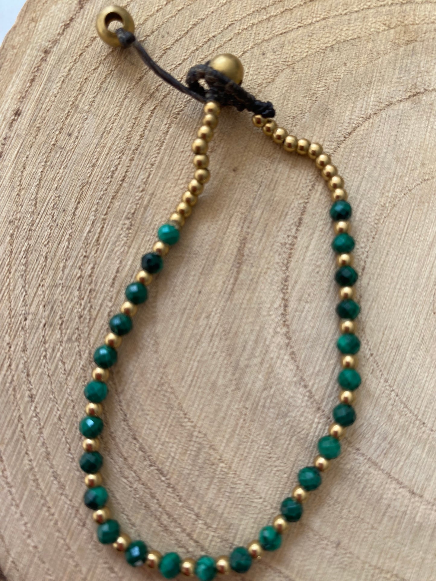 Malachite Menopause Relief Crystal Healing Bracelet for Aches and Pains