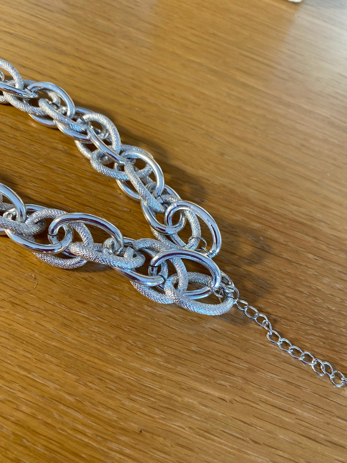 Chunky Silver Chain Necklace