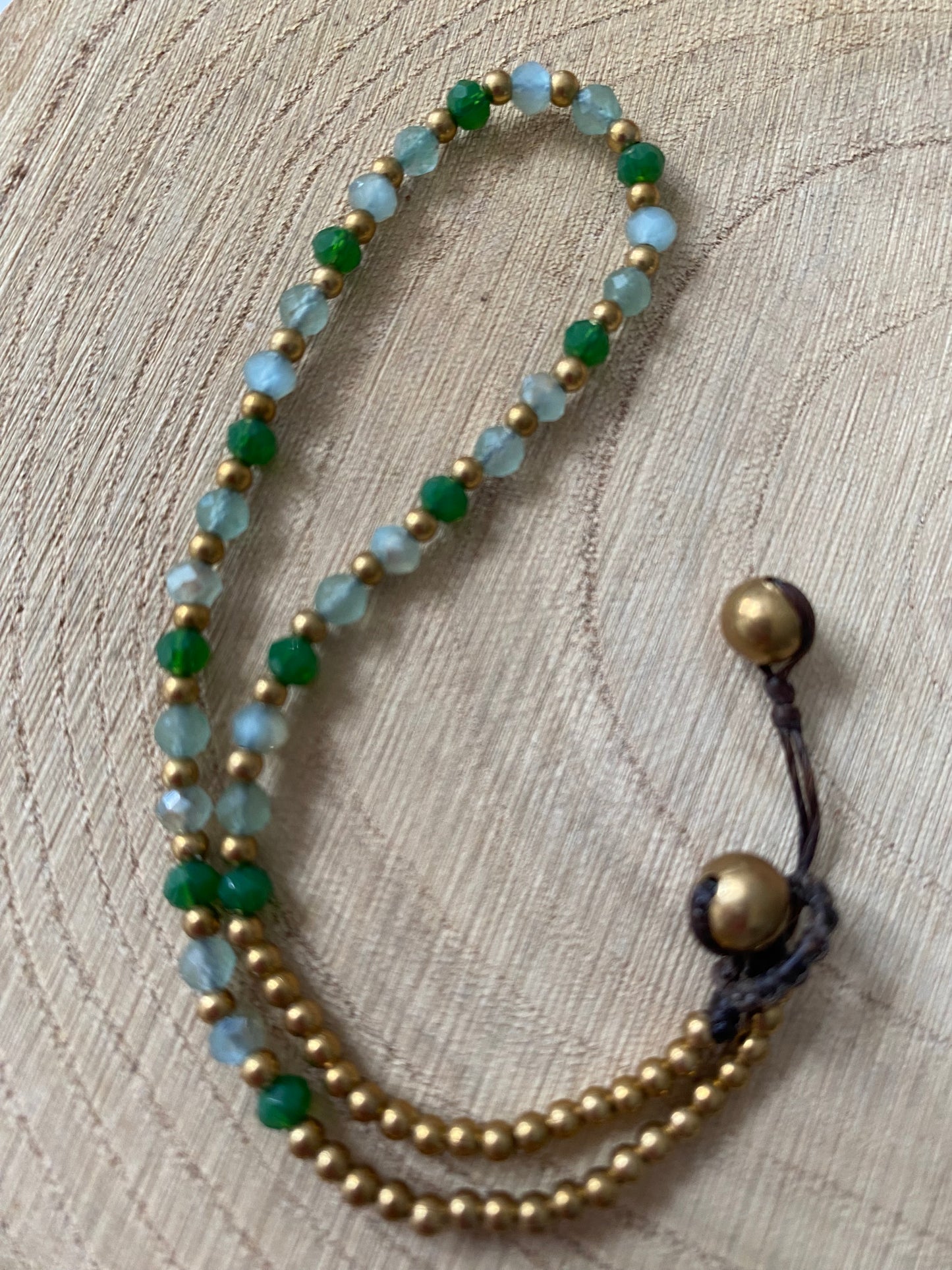 Aventurine Crystal Healing Anklet for Energy