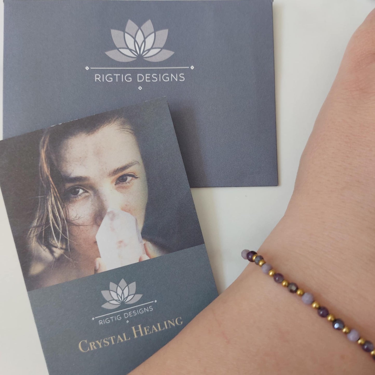 Amethyst Crystal Healing Bracelet for Anxiety
