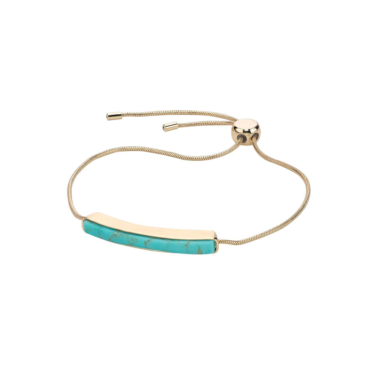 Kai Turquiose/Gold Adjustable Braclelet