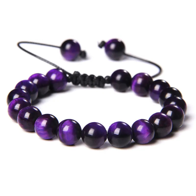 Tigers Eye Purple Bracelet