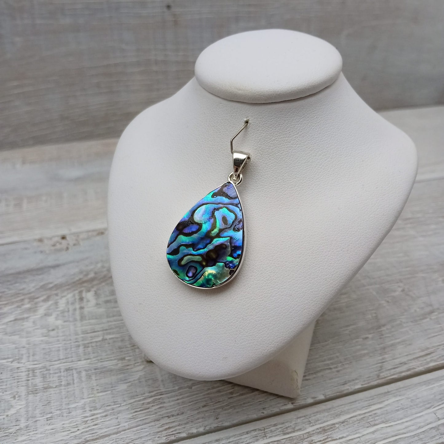 Large Teardrop Abalone Shell Pendant