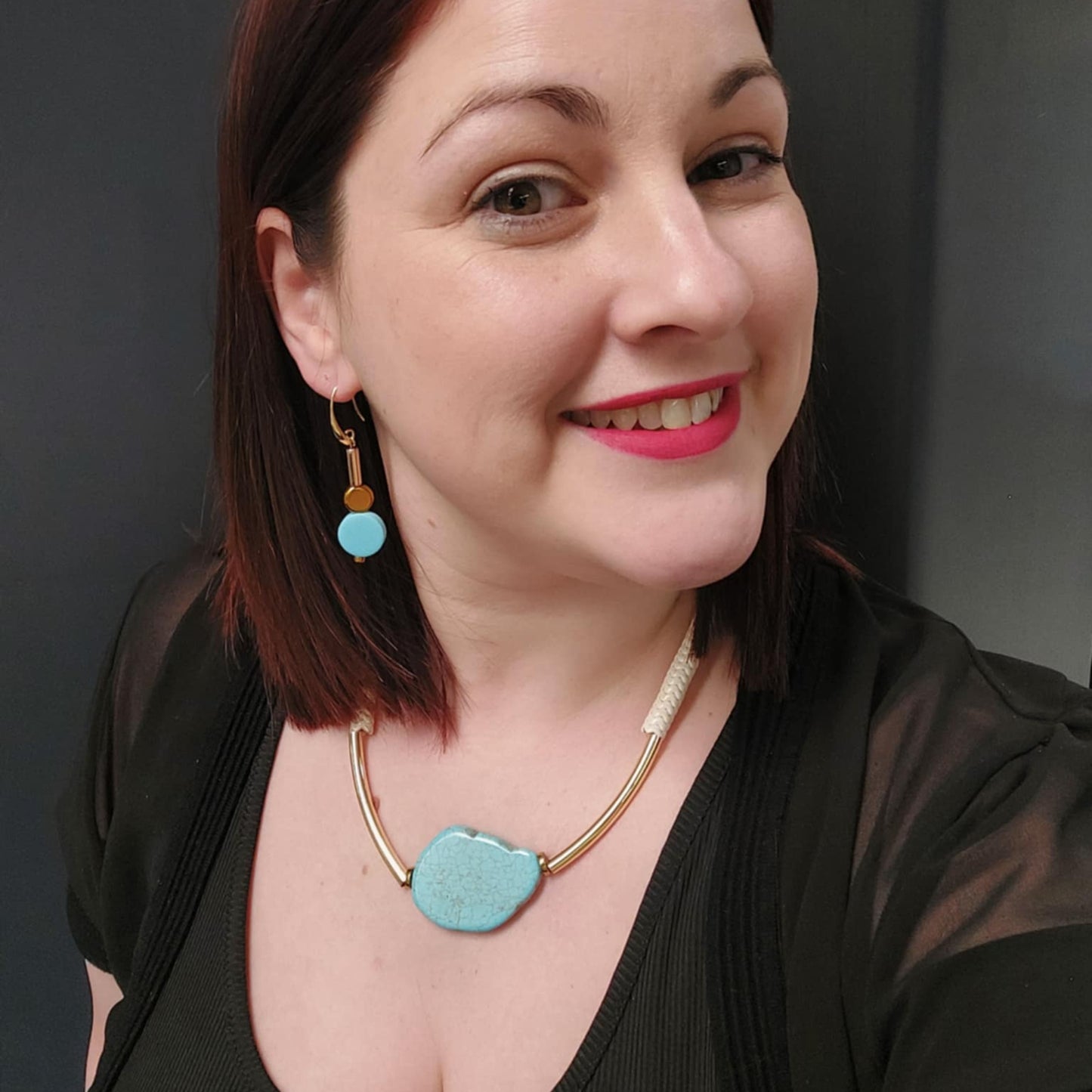 Gist Jewellery Turquoise Statement Necklace - Louise's Jewellery Box