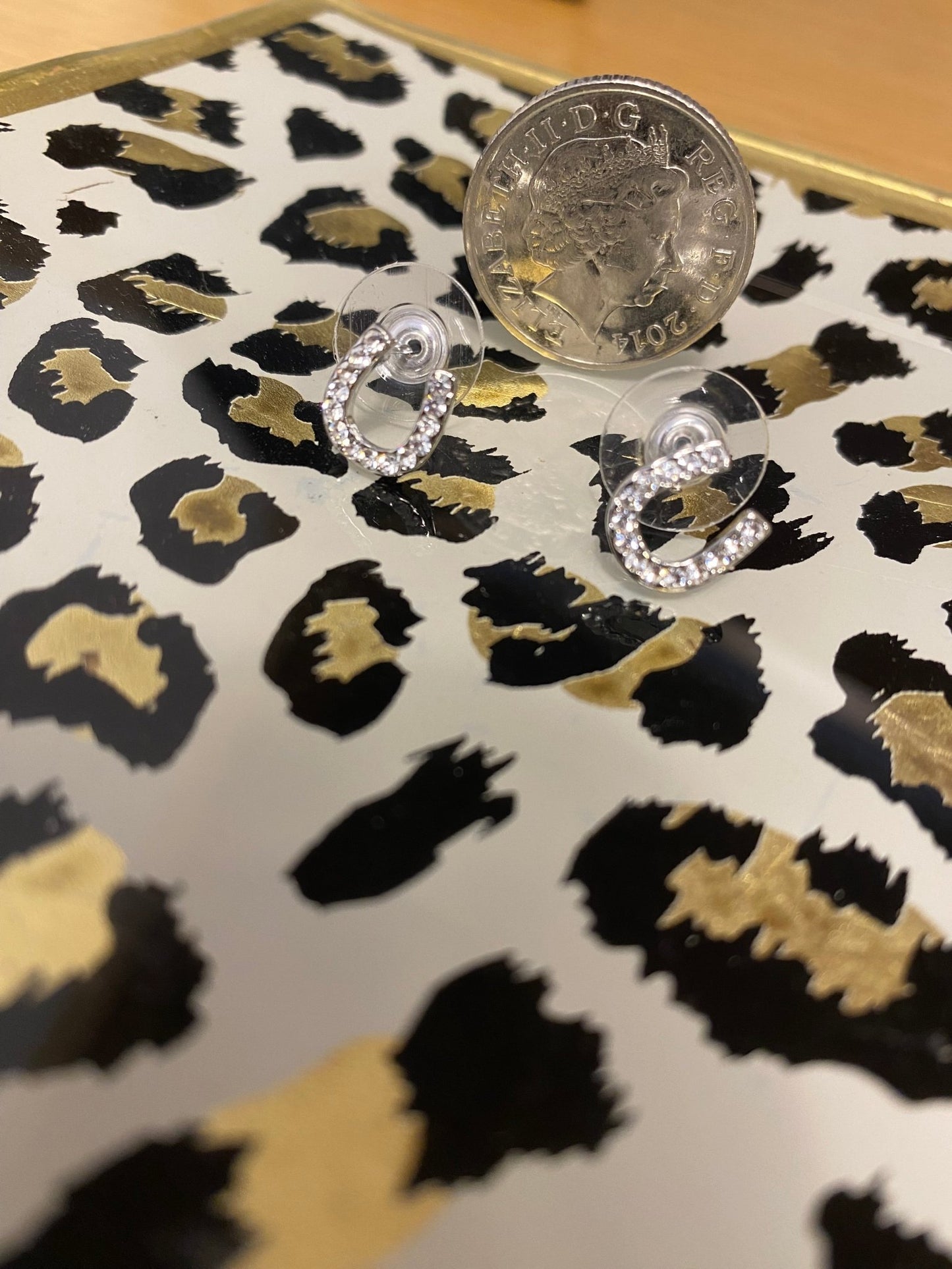 Horseshoe Silver Crystal Earrings - Louise's Jewellery Box
