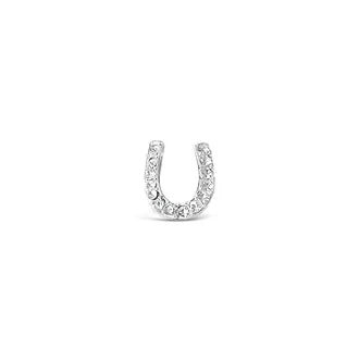 Horseshoe Silver Crystal Earrings - Louise's Jewellery Box
