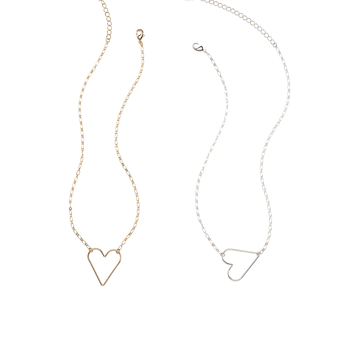 Juliet Silver Heart Necklace - Louise's Jewellery Box