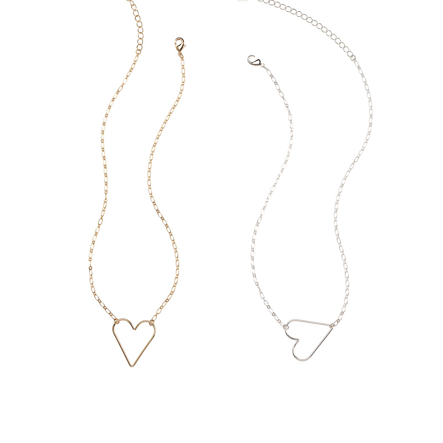 Juliet Silver Heart Necklace