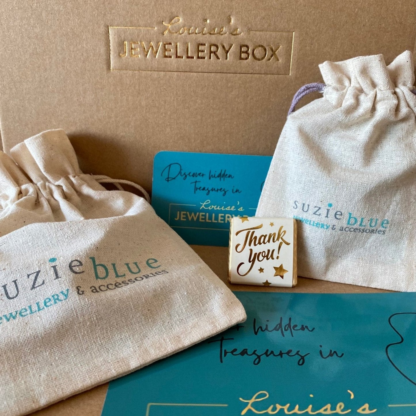 Suzie Blue Silver Plated Flower Charm Earrings - Louise's Jewellery Box