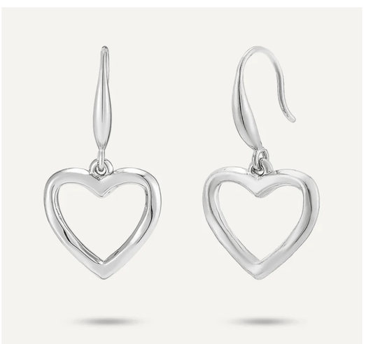 Sweetheart Silver Earrings - Louise's Jewellery Box
