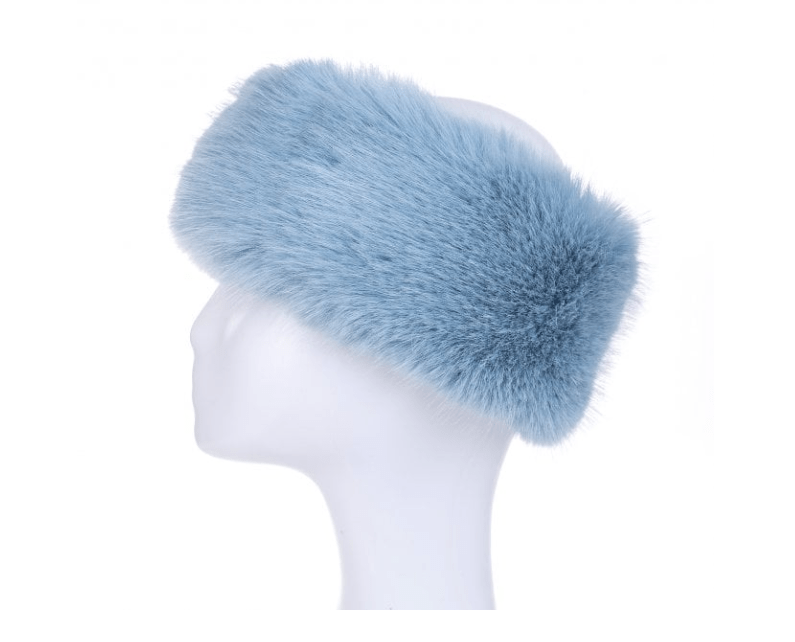 Tilly Faux Fur Headband in Ice Blue - Louise's Jewellery Box