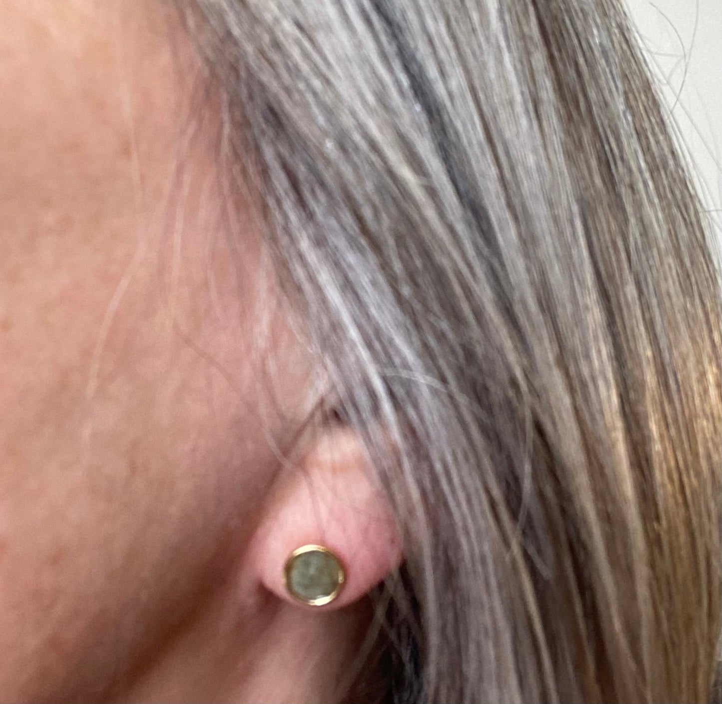 Venus Labradorite Earrings in Gold Plate - Louise's Jewellery Box