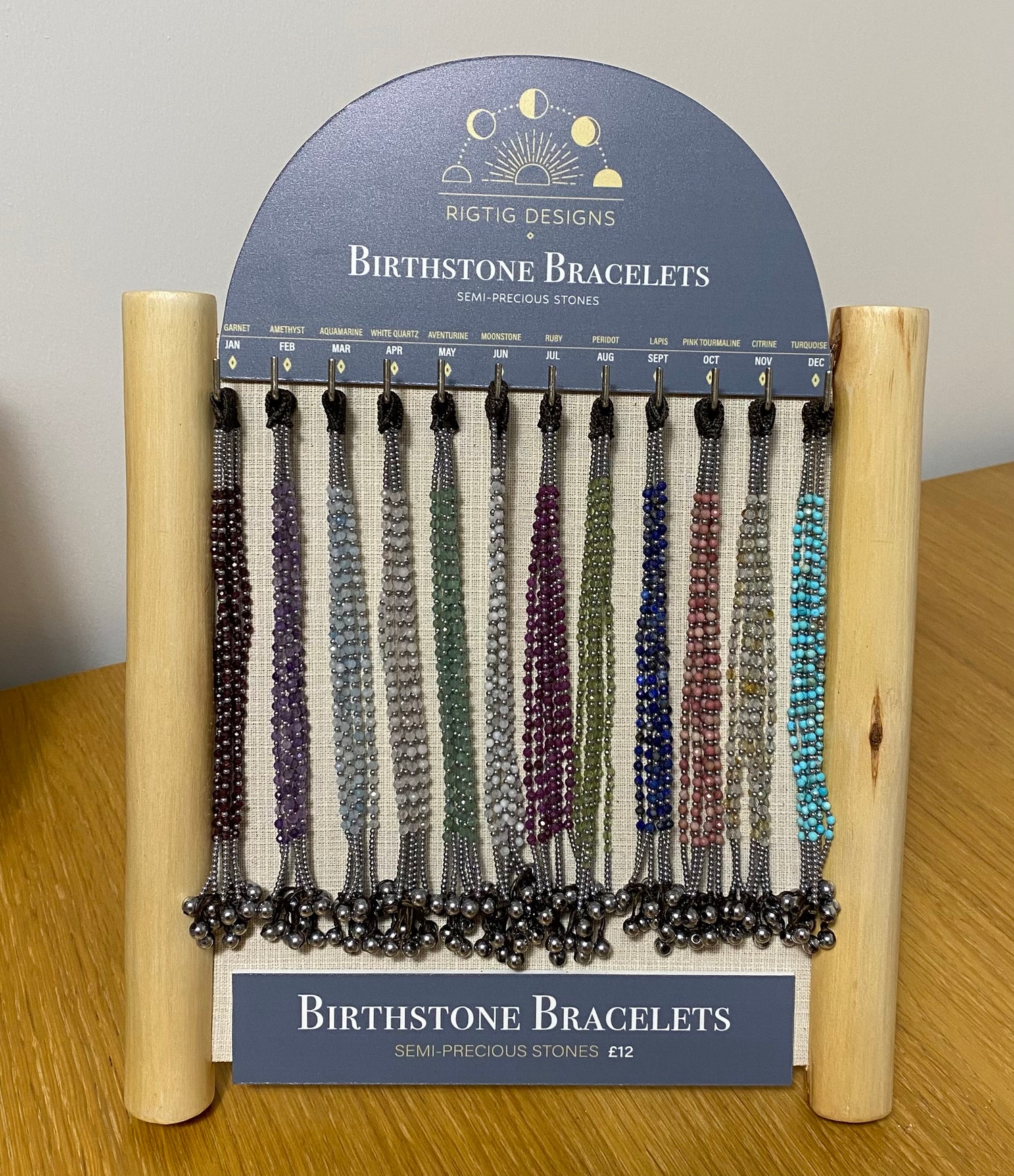 Birthstone Bracelets by RigTig Designs