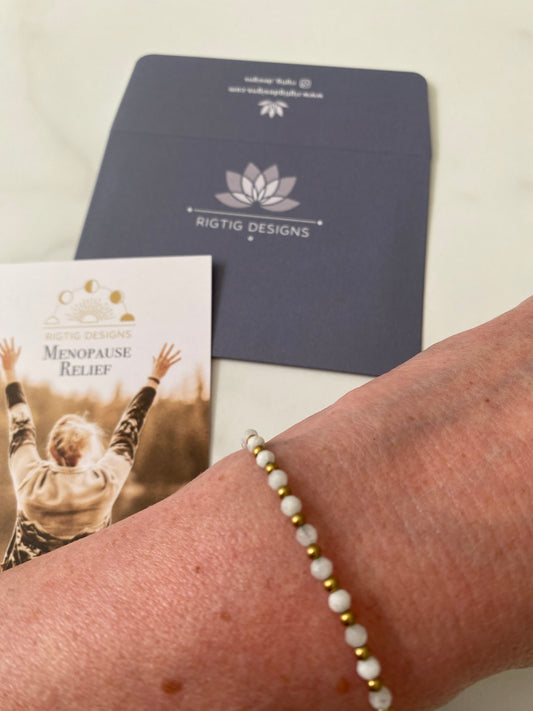 Moonstone Menopause Relief Crystal Healing Bracelet for Hormone Balance