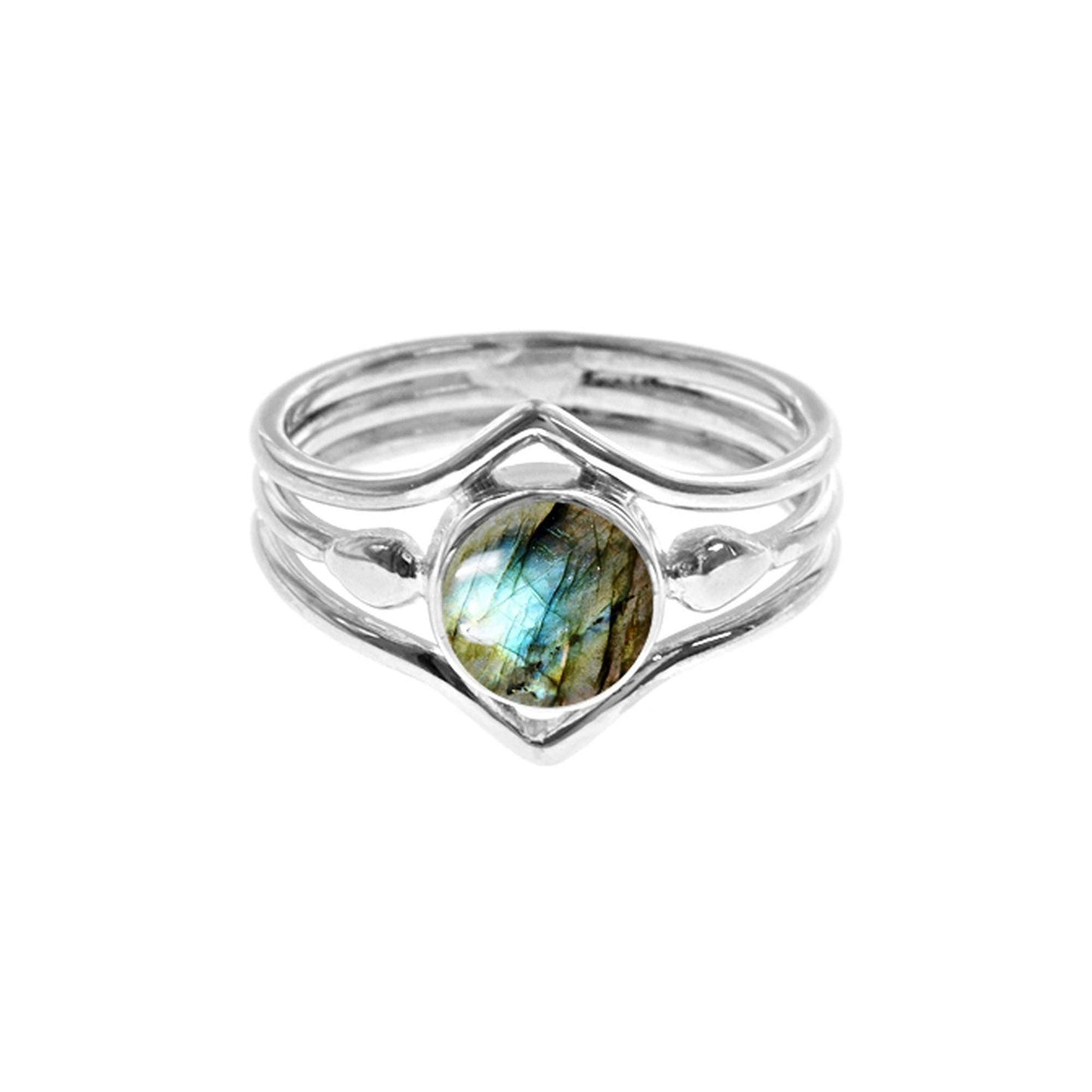Sterling Silver and Labradorite Ring