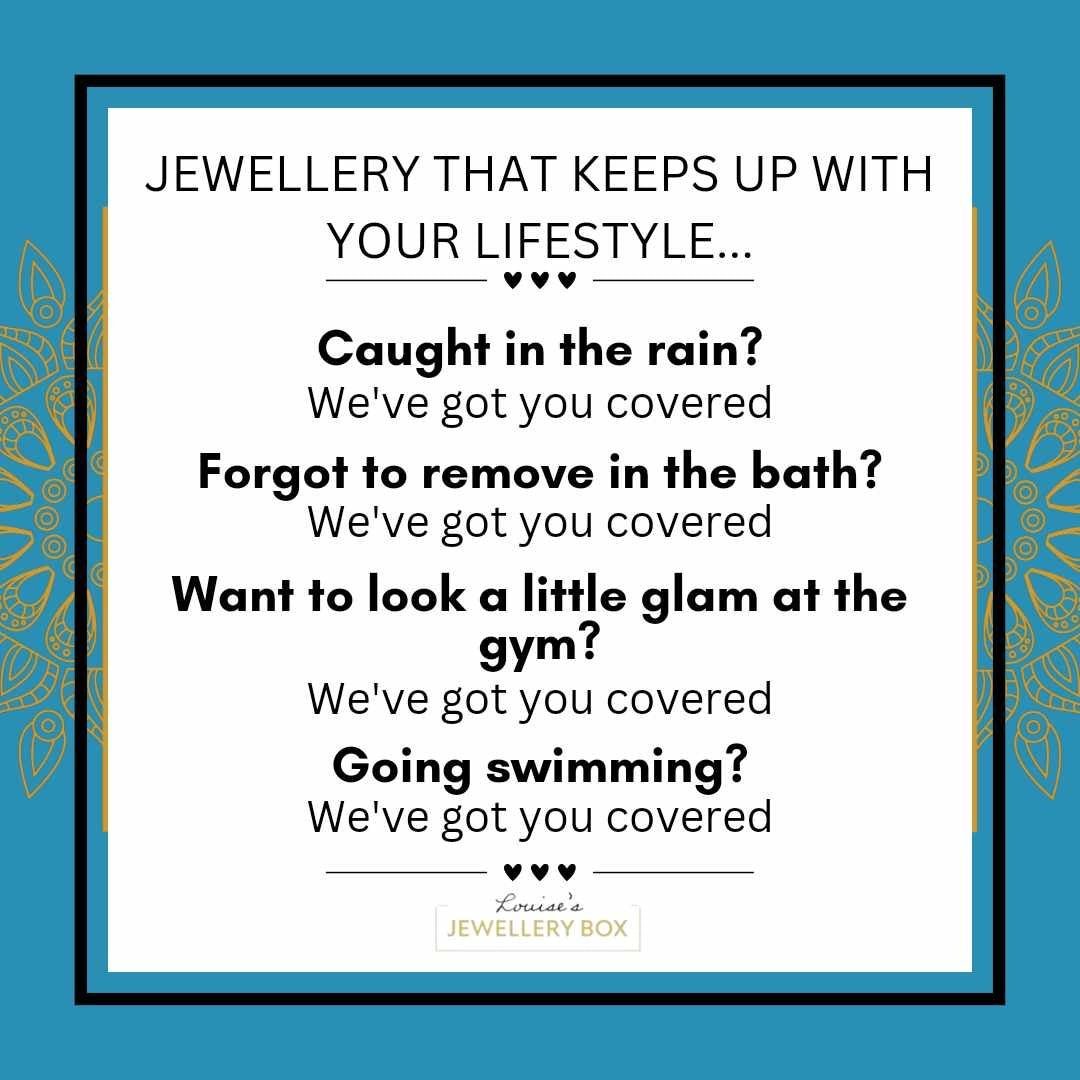 18ct Gold Plated Waterproof Heart Necklace - Louise's Jewellery Box