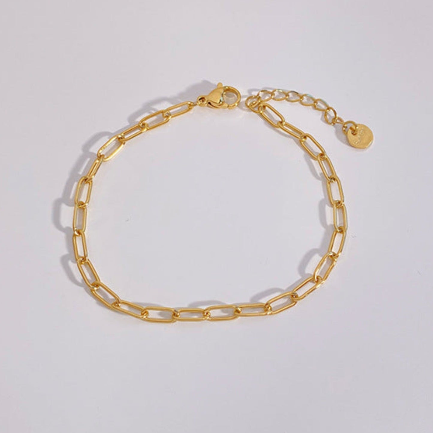 18ct Gold Plated Waterproof Paper Link Bracelet - Louise's Jewellery Box