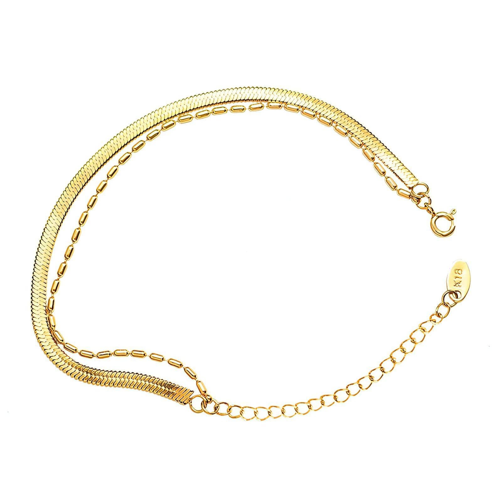18K Gold Plated Waterproof Anklet - Louise's Jewellery Box