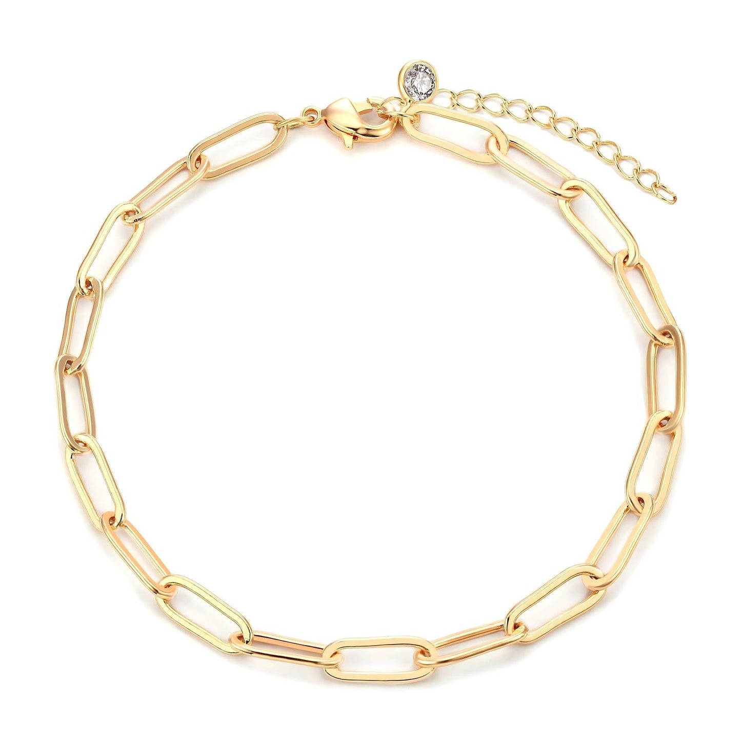 18K Gold Plated Waterproof Paper Link Bracelet - Louise's Jewellery Box