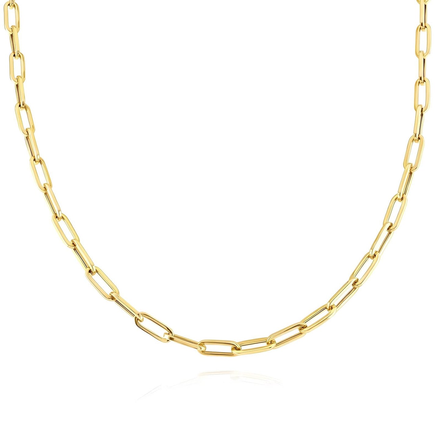 18K Gold Plated Waterproof Paper Link Necklace - Louise's Jewellery Box