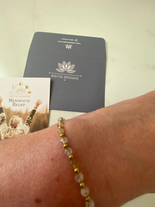 Citrine Menopause Relief Crystal Healing Bracelet for Hot Flushes