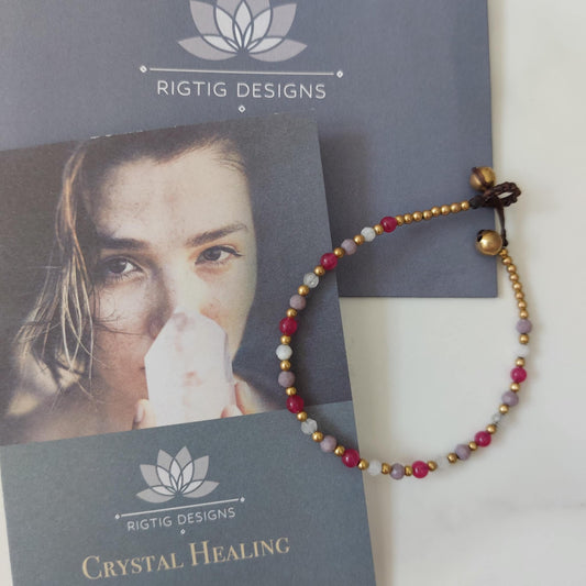 Moonstone Crystal Healing Bracelet for Stress