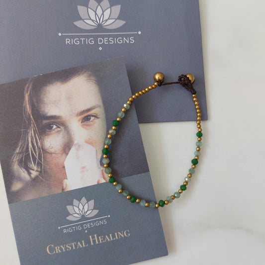 Aventurine Crystal Healing Bracelet for Energy