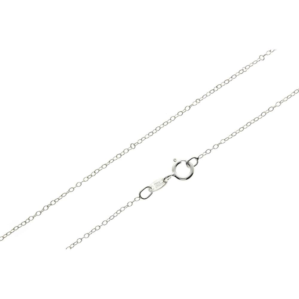 925 Sterling Silver Delicate Cable Trace Chain 18" - Louise's Jewellery Box