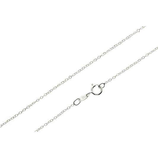 925 Sterling Silver Delicate Cable Trace Chain 18" - Louise's Jewellery Box