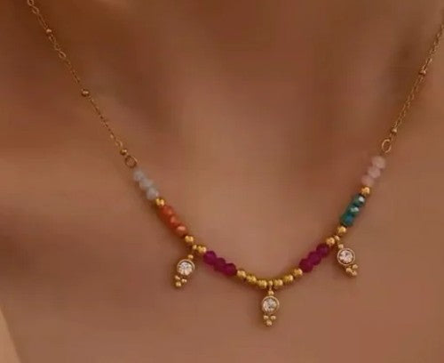 Boho Beaded Waterproof Necklace