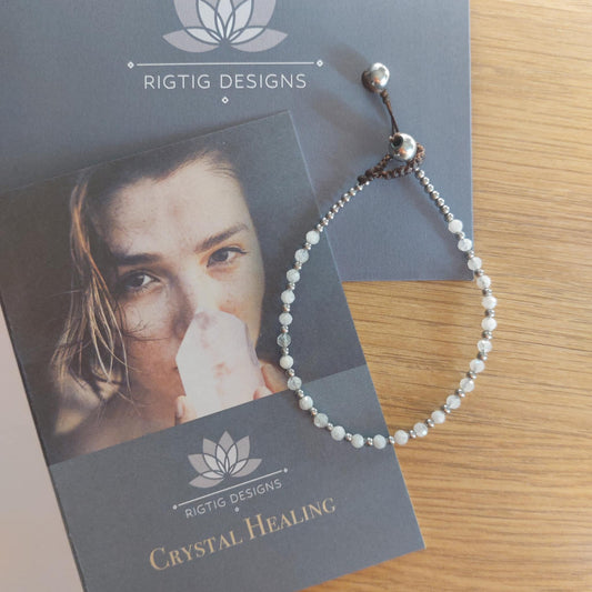 April Birthstone Bracelet - White Quartz