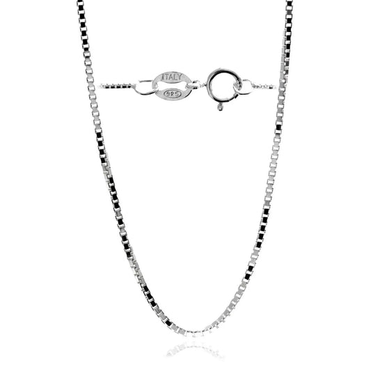 925 Sterling Silver Delicate Box Chain