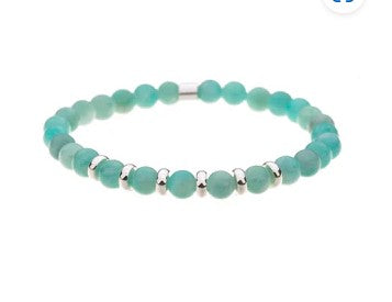 Turquoise Stretch Bracelet in Tianhe Stone