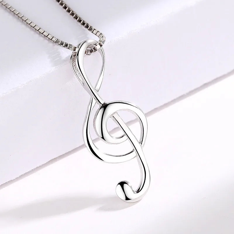 Sterling Silver Treble Clef Pendant