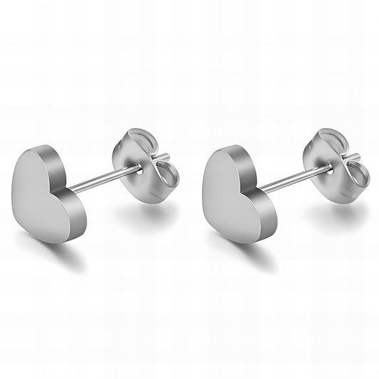 Stainless Steel Waterproof Heart Earrings