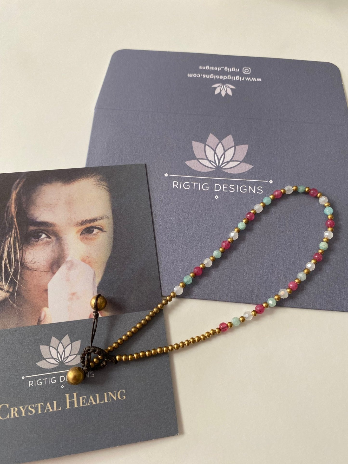 Amazonite Crystal Healing Anklet for Health - Louise's Jewellery Box