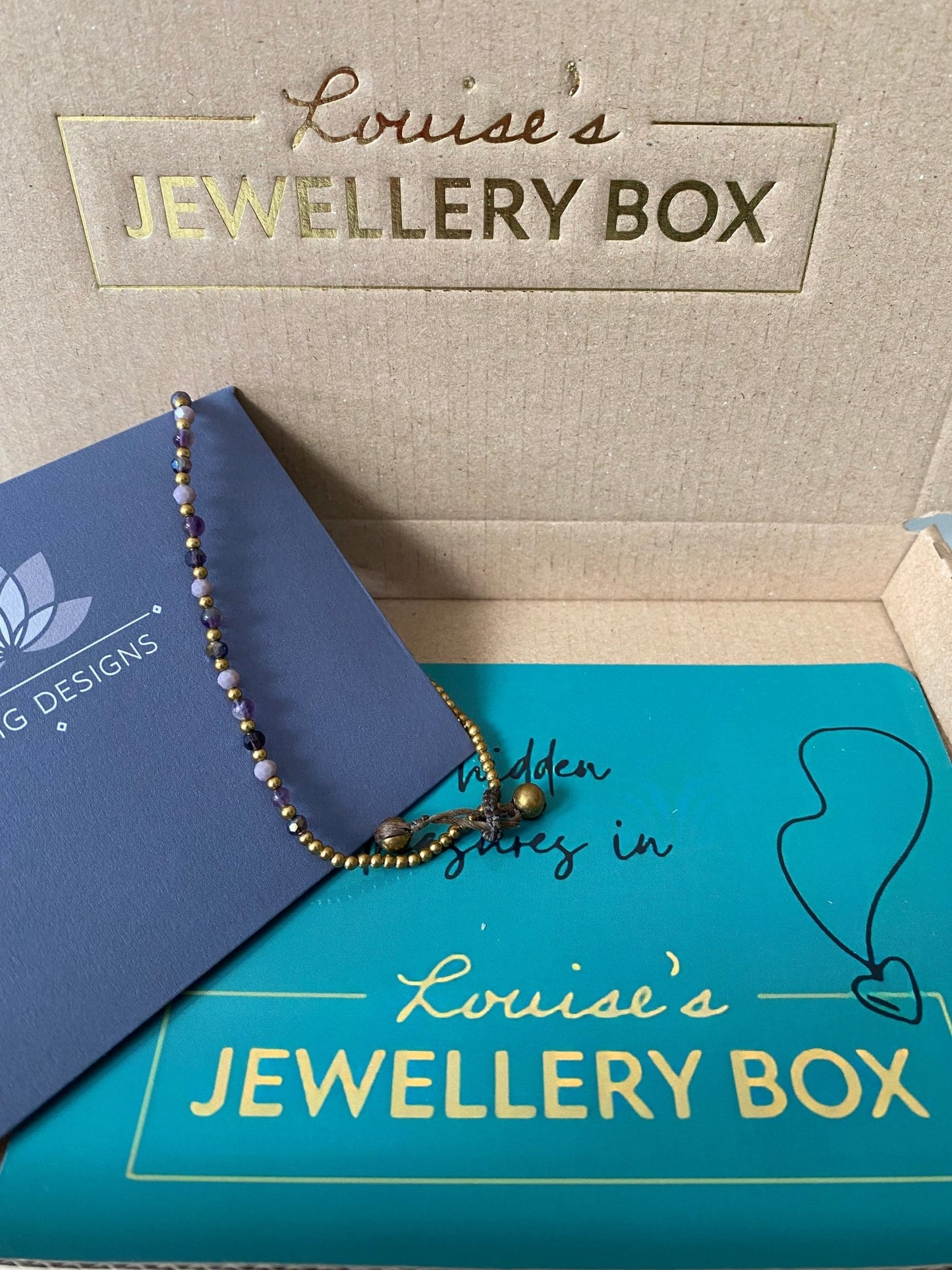 Amethyst Crystal Healing Anklet for Anxiety - Louise's Jewellery Box