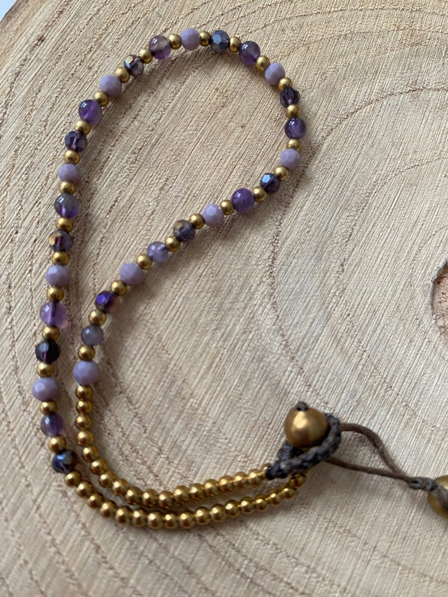 Amethyst Crystal Healing Anklet for Anxiety - Louise's Jewellery Box