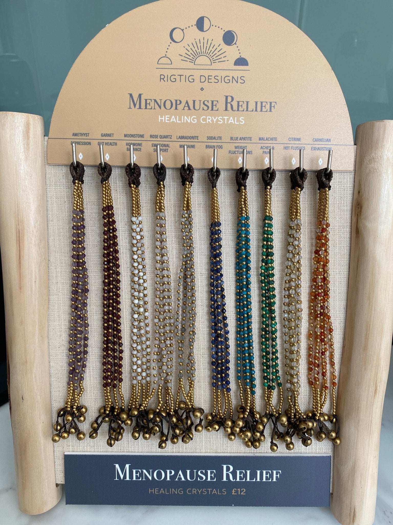 Amethyst Menopause Relief Crystal Healing Bracelet for Depression - Louise's Jewellery Box