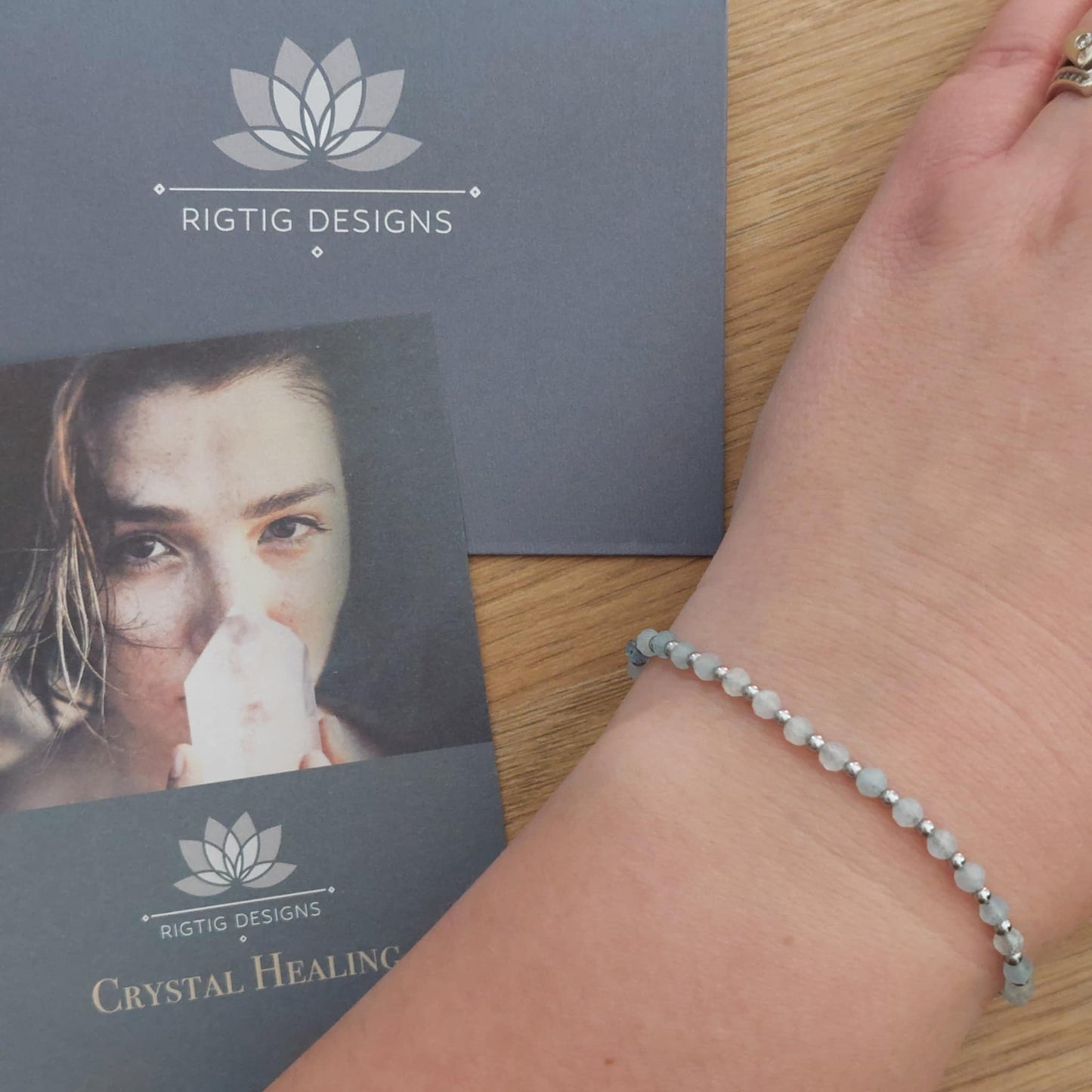 April Birthstone Bracelet - White Quartz - Louise's Jewellery Box