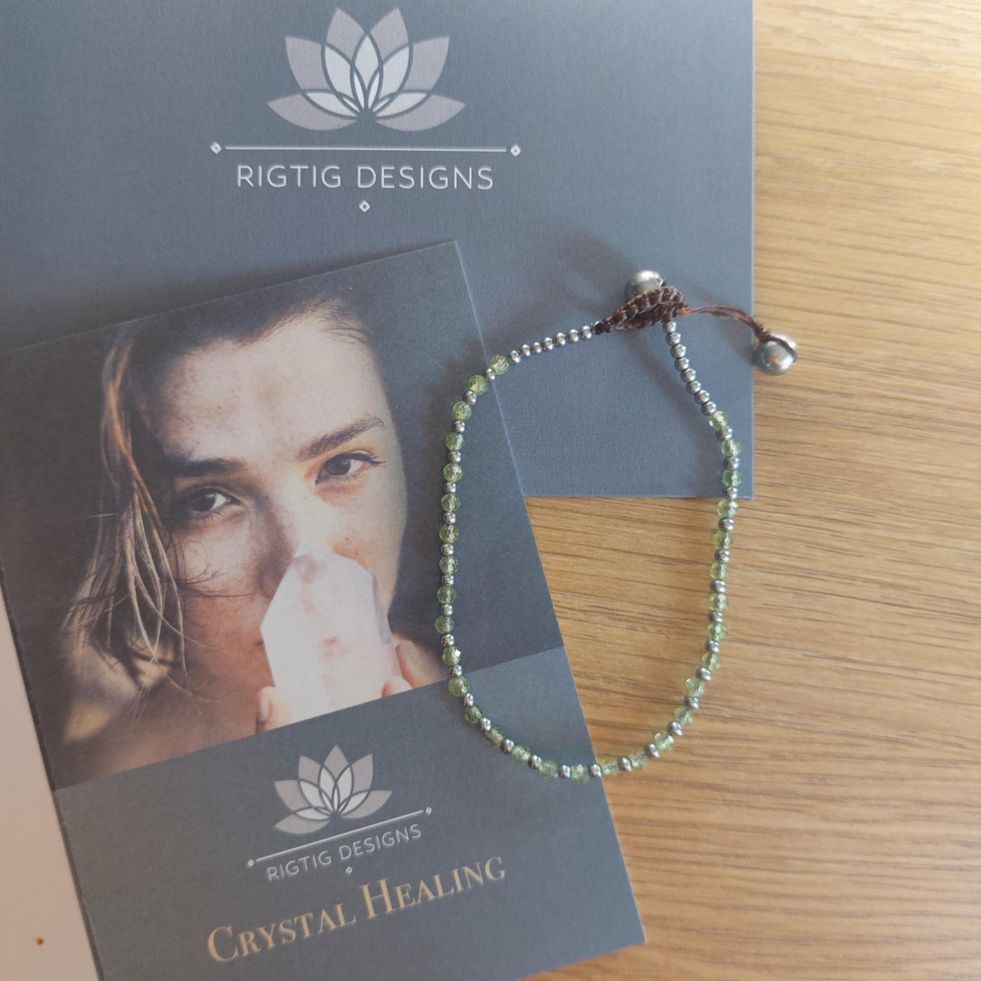 August Birthstone Bracelet - Peridot - Louise's Jewellery Box