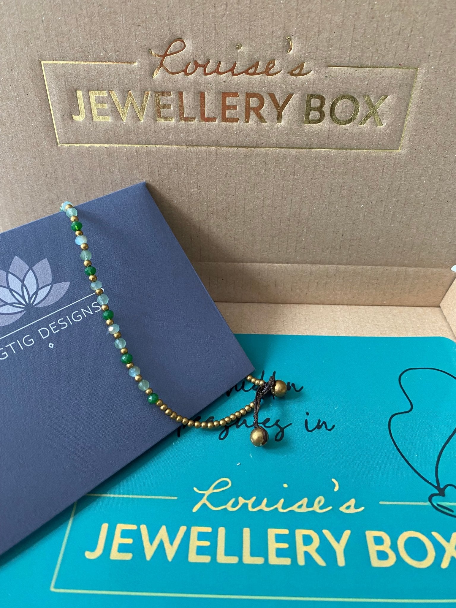 Aventurine Crystal Healing Anklet for Energy - Louise's Jewellery Box